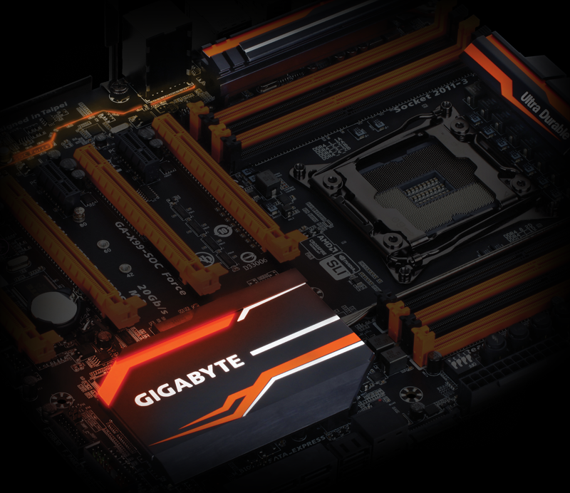 X99 d3. Gigabyte x99 soc Force. X99 материнская плата Gigabyte. Intel x99 материнская плата v1.0. Ambient led материнская плата.