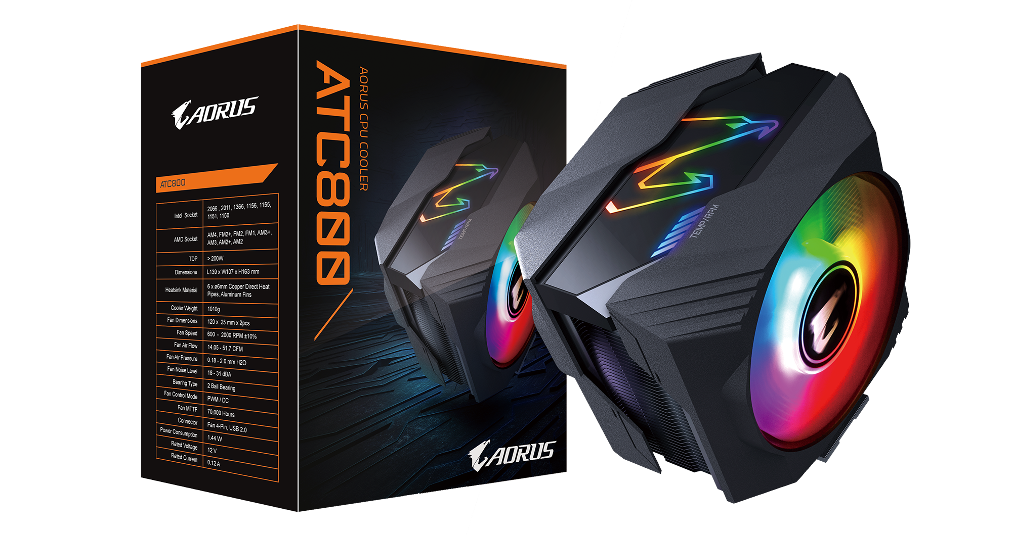 AORUS ATC800 – оптимальная система охлаждения для процессора Intel® Core™  i9 10900K в режиме Overclocking, 5,1 ГГц на всех ядрах | Новости - GIGABYTE